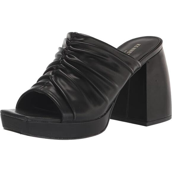 Kenneth Cole New York Women's Anika Platform Mules, Black Size 6M - Picture 1 of 5